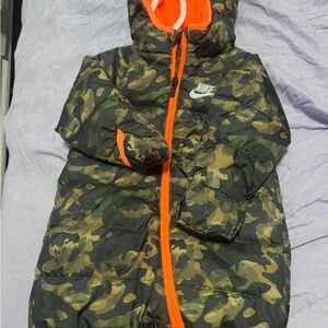 Nike Infant Snowsuit with Orange Lining 3M